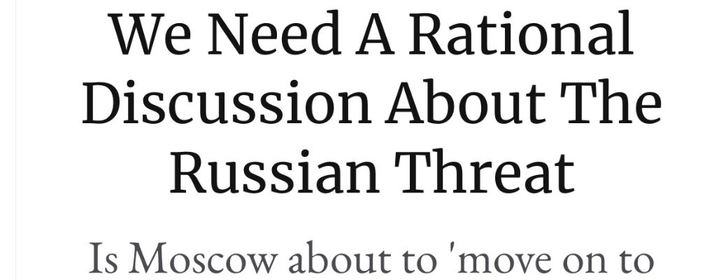 George Beebe: Wir brauchen eine rationale Diskussion über die russische Bedrohung